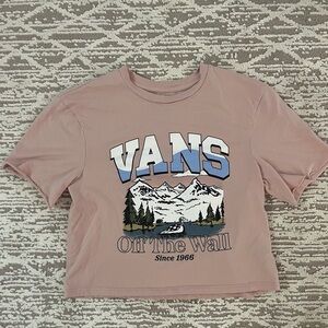 Vans pink baby tee